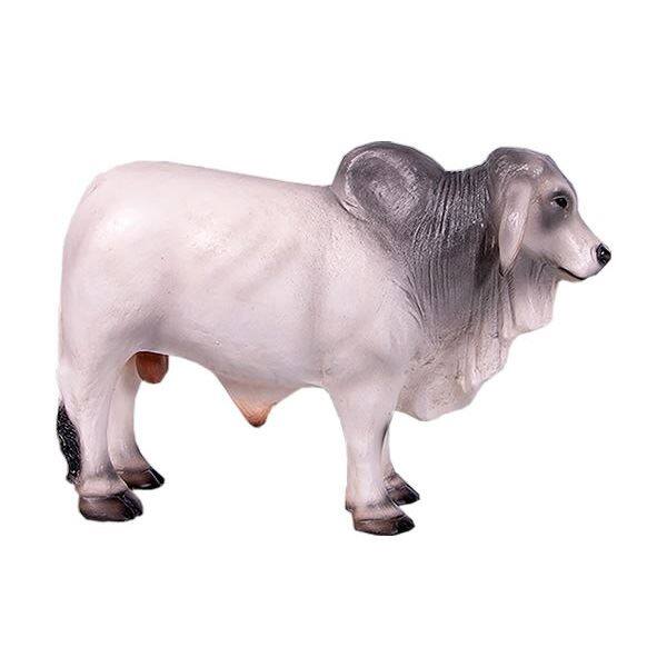 FRP ミニバラモン牛・グレイ / Brahman Mini fr160035GR 『動物園オブジェ アニマルオブジェ 店舗・ホテル向け』 