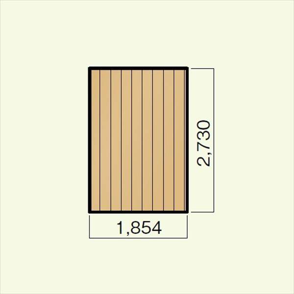キロスタイルデッキ 木質樹脂タイプ 1間×9尺（2730） 幕板A 標準束柱 コーナーキャップ仕様 『ウッドデッキ 人工木』 