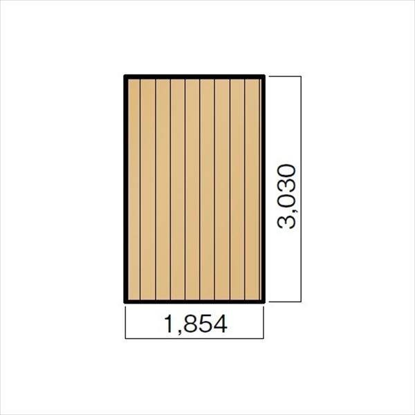キロスタイルデッキ 木質樹脂タイプ 1間×10尺（3030） 幕板A 延高束柱 コーナーキャップ仕様 『ウッドデッキ 人工木』 