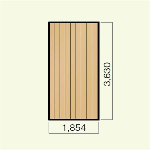 キロスタイルデッキ 木質樹脂タイプ 1間×12尺（3630） 幕板A 高延高束柱 コーナーキャップ仕様 ※個人宅・現場配送不可 法人様限定商品 『ウッドデッキ 人工木』 