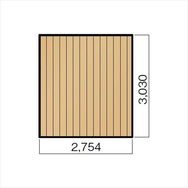 キロスタイルデッキ 木質樹脂タイプ 1.5間×10尺（3030） 幕板A 高延高束柱 コーナーキャップ仕様 ※個人宅・現場配送不可 法人様限定商品 『ウッドデッキ 人工木』 