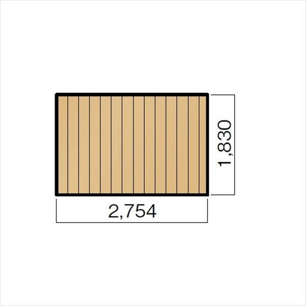 キロスタイルデッキ 木質樹脂タイプ 1.5間×6尺（1830） 幕板A 調整式束柱H コーナーキャップ仕様 ※個人宅・現場配送不可 法人様限定商品 『ウッドデッキ 人工木』 