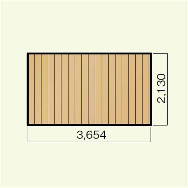 キロスタイルデッキ 木質樹脂タイプ 2間×7尺（2130） 幕板A 調整式束柱NL コーナーキャップ仕様 『ウッドデッキ 人工木』 