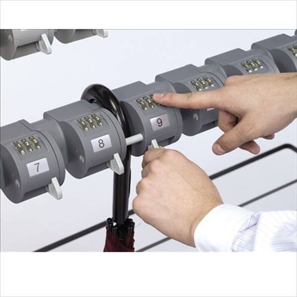 テラモト　ロック式傘立　キーレス傘立トレス（組立式）　36本収納　UB-269-036-0 