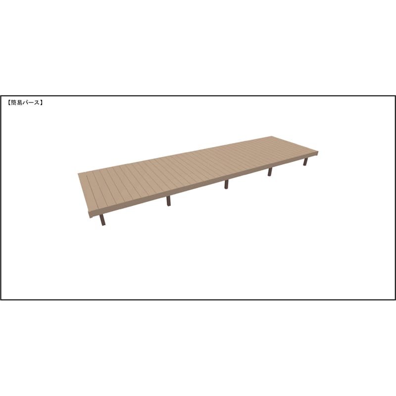LIXIL リクシル 人工木ウッドデッキ 樹ら楽 木彫タイプ 4.0間（7250mm） × 7尺（2128mm） 束柱Aタイプ（固定） 標準束柱（550mm） 