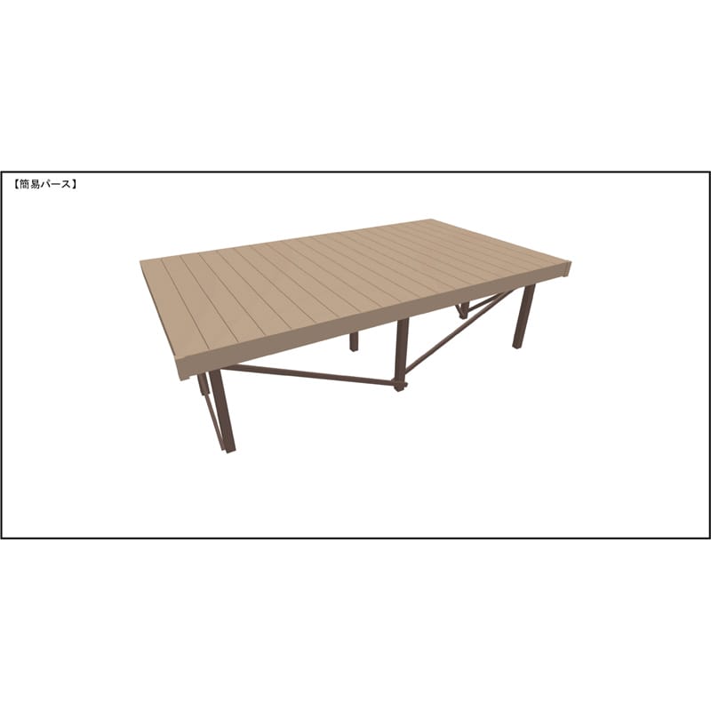 LIXIL リクシル 人工木ウッドデッキ 樹ら楽 木彫タイプ 2.0間（3650mm） × 7尺（2128mm） 束柱Aタイプ（固定） ロング束柱（1000mm） 