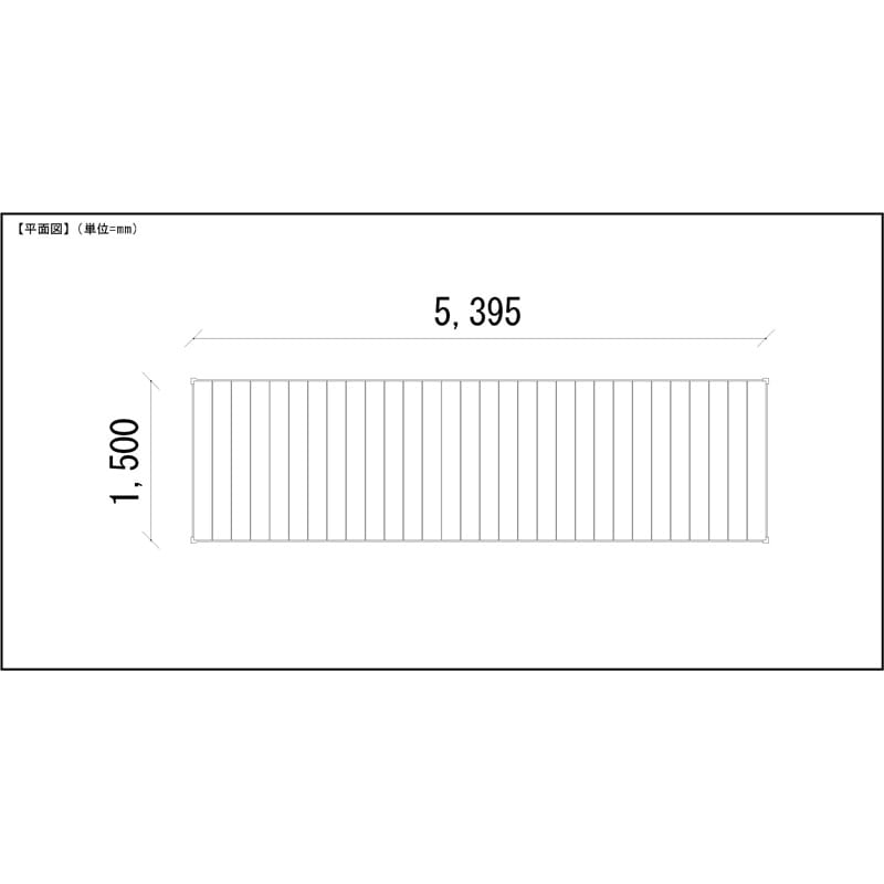 LIXIL リクシル 人工木ウッドデッキ 樹ら楽 木彫タイプ 3.0間（5450mm） × 5尺（1528mm） 束柱Aタイプ（固定） ロング束柱（1000mm） 