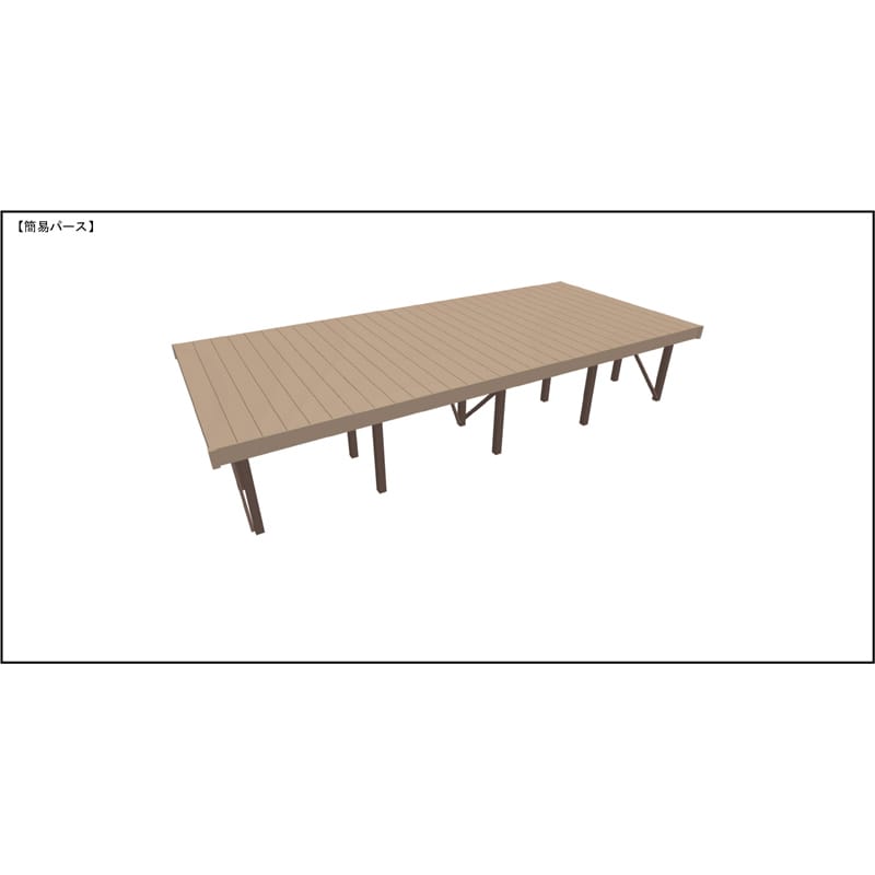 LIXIL リクシル 人工木ウッドデッキ 樹ら楽 木彫タイプ 3.0間（5450mm） × 8尺（2428mm） 束柱Aタイプ（固定） ロング束柱（1000mm） 