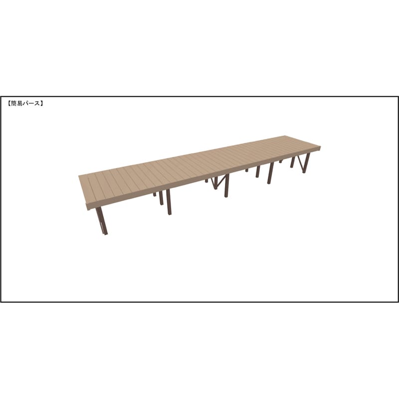 LIXIL リクシル 人工木ウッドデッキ 樹ら楽 木彫タイプ 4.0間（7250mm） × 5尺（1528mm） 束柱Aタイプ（固定） ロング束柱（1000mm） 