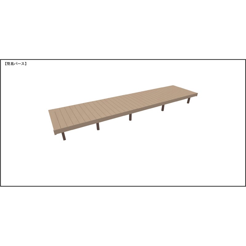 LIXIL リクシル 人工木ウッドデッキ 樹ら楽 木彫タイプ 3.5間（6350mm） × 5尺（1528mm） 束柱Bタイプ（調整） 標準束柱（373～550mm） 