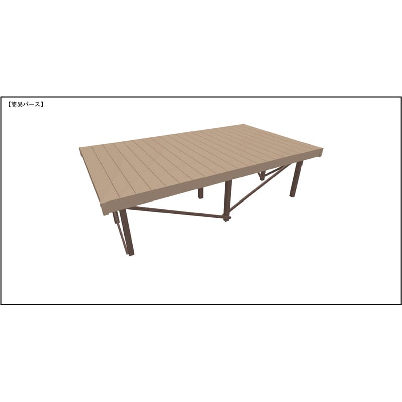 LIXIL リクシル 人工木ウッドデッキ 樹ら楽 木彫タイプ 2.0間（3650mm） × 7尺（2128mm） 束柱Bタイプ（調整） ロング束柱（373～1000mm） 