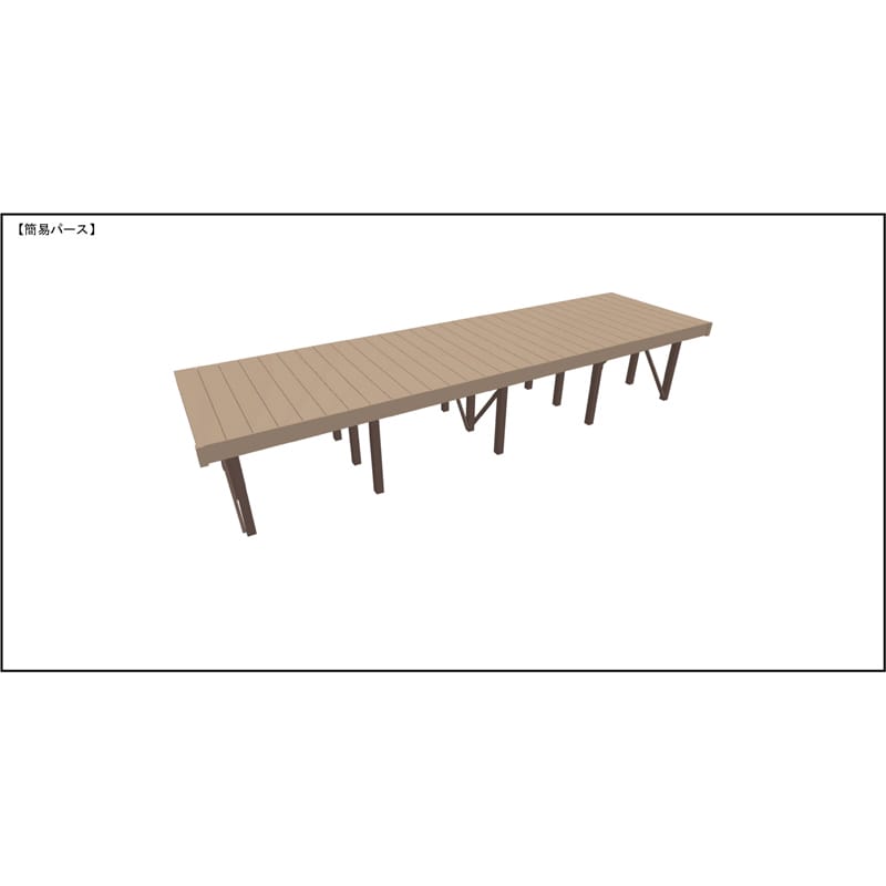 LIXIL リクシル 人工木ウッドデッキ 樹ら楽 木彫タイプ 3.0間（5450mm） × 5尺（1528mm） 束柱Bタイプ（調整） ロング束柱（373～1000mm） 