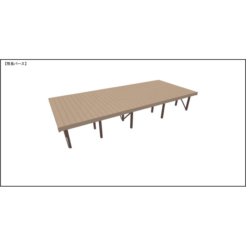 LIXIL リクシル 人工木ウッドデッキ 樹ら楽 木彫タイプ 3.5間（6350mm） × 9尺（2728mm） 束柱Bタイプ（調整） ロング束柱（373～1000mm） 