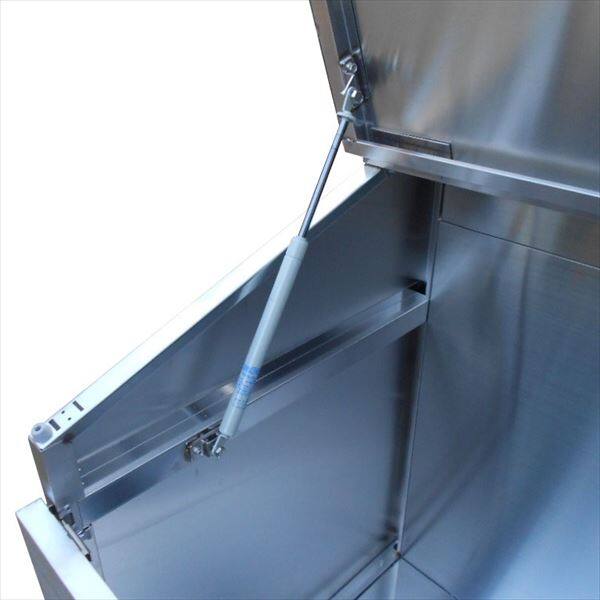 グリーンライフ ステンレスダストボックス 『ゴミ収集庫』『ダストボックス ゴミステーション 屋外』『ゴミ袋（45L）集積目安 17袋、世帯数目安 9世帯』 DB800Ｌ 