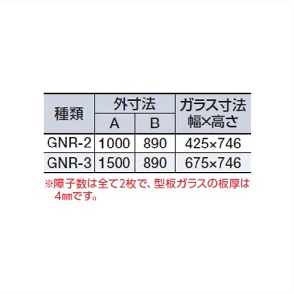 イナバ物置　オプション　ガレーディア（GRN）用　ガラス窓　GNR-2J　壁パネル2枚分　ガラス付き　ジャンボ　＊本体同時注文価格 
