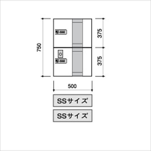 田島メタルワーク マルチボックス MULTIBOX GXE-2SN 中型荷物用（捺印装置付） 上段タイプ 『集合住宅用宅配ボックス マンション用』 へアライン
