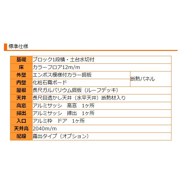 『地域限定・見積無料』 プレハブハウス ヒカリハウス コメット 4.5帖タイプ 片流れ屋根 