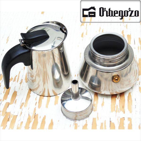 輸入品エスプレッソメーカー オルベゴーゾ カフェテラ アセロ イノックス 12カップ用 KFI 1260 『Orbegozo Cafetera  Acero