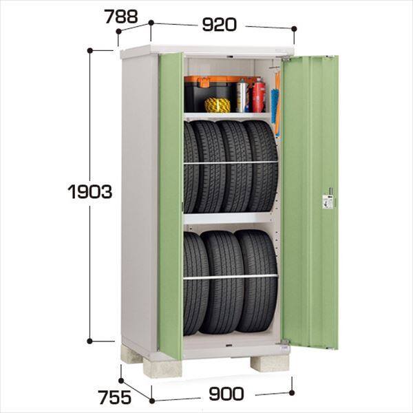 『配送は関東・東海限定』イナバ物置　BJX／タイヤストッカー　BJX-097ET JG　タイヤ専用収納庫　 JG(ジェードグリーン)