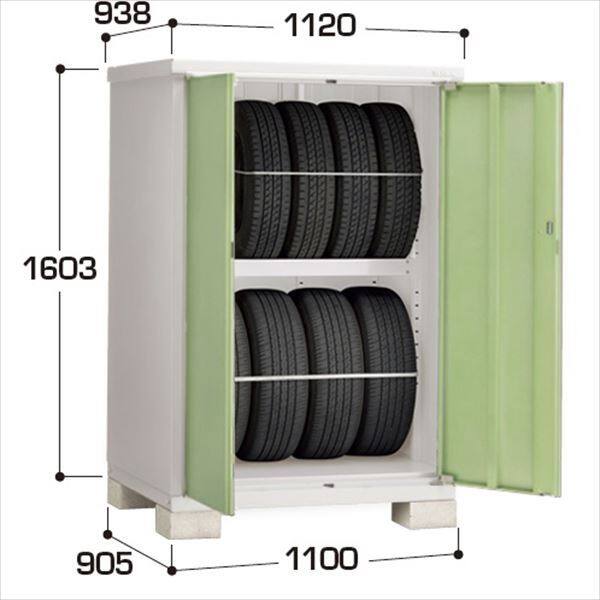 『配送は関東・東海限定』イナバ物置　BJX／タイヤストッカー　BJX-119DT JG　タイヤ専用収納庫　 JG(ジェードグリーン)