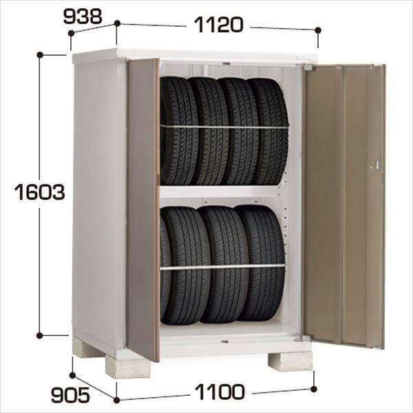『配送は関東・東海限定』イナバ物置　BJX／タイヤストッカー　BJX-119DT EB　タイヤ専用収納庫　 EB(エボニーブラウン)