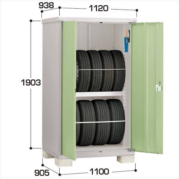 『配送は関東・東海限定』イナバ物置　BJX／タイヤストッカー　BJX-119ET JG　タイヤ専用収納庫　 JG(ジェードグリーン)