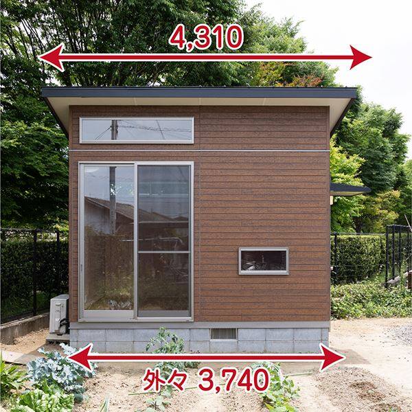 地域限定 見積無料 ヒノキブン カーズ Case 6帖タイプ 片流れ屋根 プレハブハウス 小屋 おしゃれ 勉強部屋 離れ 木製 工事込み 激安プライスの外構エクステリア通販 キロ本店