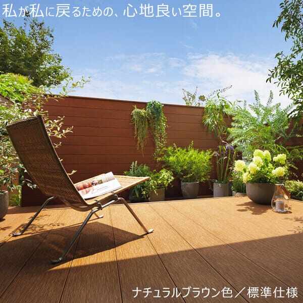 YKK AP リウッドデッキS EG 束柱Hタイプ(調整式) 基本セット 間口(W) 1.5間 × 奥行(D) 12尺 高さ550～700mm 幅2649mm 奥行3620mm 『 YKKAP ウッドデッキ 人工木 樹脂 アルミ DIY キット おしゃれ リウッドデッキ200 EG後継モデル 』 