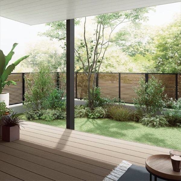 リクシル フェンスAB YS1型 T-8 本体(1枚) アルミ形材色  『アルミ diy 屋外』 