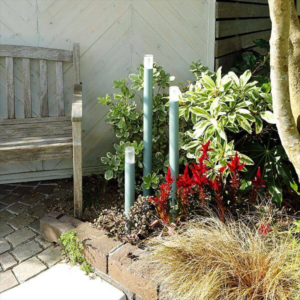 オンリーワン プリモ ポールライトスリム H700 1W お徳用２本セット MY1-3003 『エクステリアライト 屋外照明』 ウォールナット