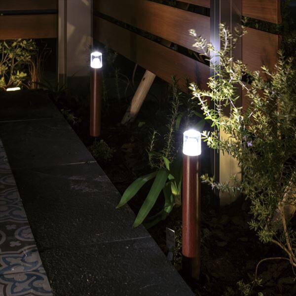 オンリーワン プリモ ポールライトスリム ルミナスガラスタイプ H400 1W １本 MY1-3035 『エクステリアライト 屋外照明』 オーク