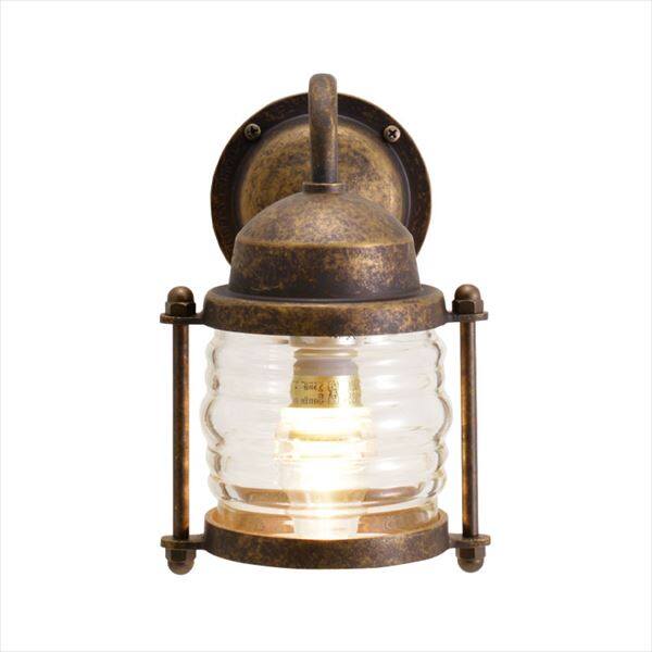 オンリーワン 真鍮製ポーチライト BR1710 クリアーガラス(LED仕様) GI1-700473 『エクステリアライト 屋外照明』 古色