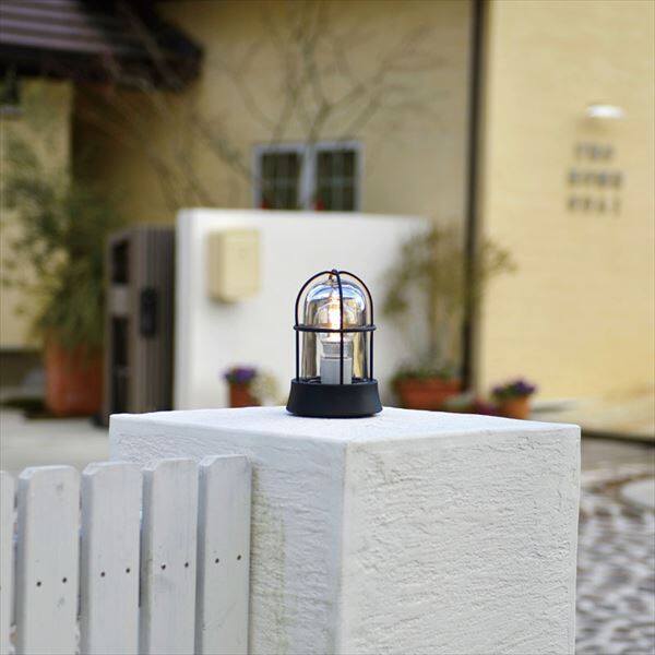 ナチュラ オンリーワン 真鍮製ガーデンライト BH1000 クリアーガラス(LED仕様) GI1-700206 『エクステリアライト 屋外照明』  ブラック