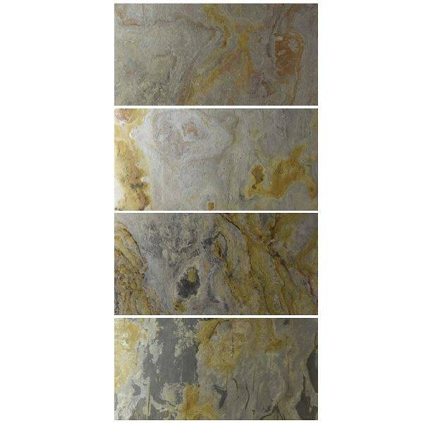 プレイリーホームズ ストーンスタイル 天然石仕上材 STN-INA0612P 4枚入り インディアンオータム