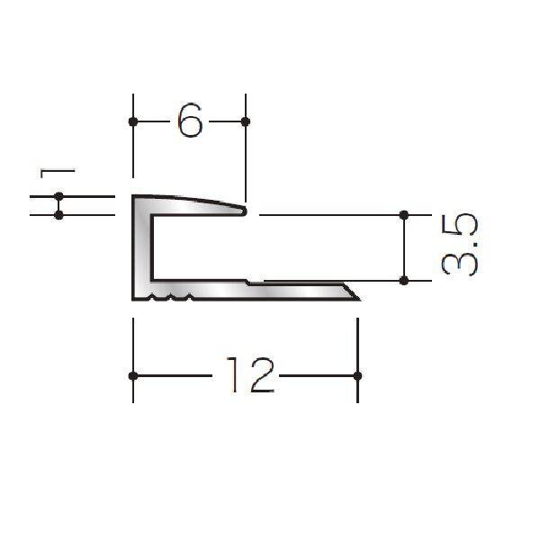 プレイリーホームズ ストーンスタイル 天然石仕上材 アルミ コ型ジョイナー STN-3CA 