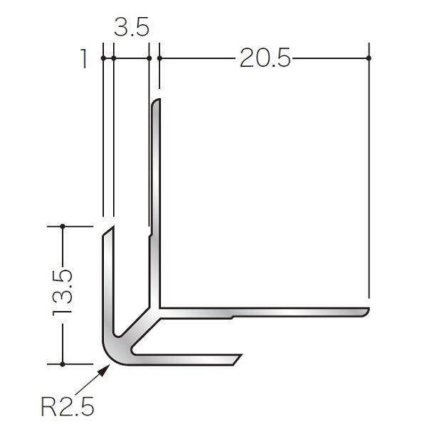 プレイリーホームズ ストーンスタイル 天然石仕上材 アルミ 出隅ジョイナー STN-DA3.5 