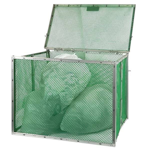 アルミス アルミ折りたたみ式ゴミステーション 500L ANB-500G 『ゴミ収集庫 ゴミ袋（45L）集積目安 10袋、世帯数目安 5世帯』 