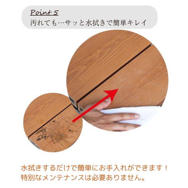 MINO ハイブリッド彩木 ガーデンデッキDG 幅5400×奥行1829 高さ401～500mm DG1855 向き：横貼り 幕板勝ち 『ウッドデッキ 人工木』 