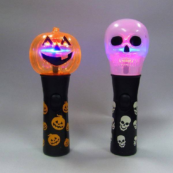コロナ産業 HALLOWEEN レインボーライト パンプキン・スカル 各1/2本入