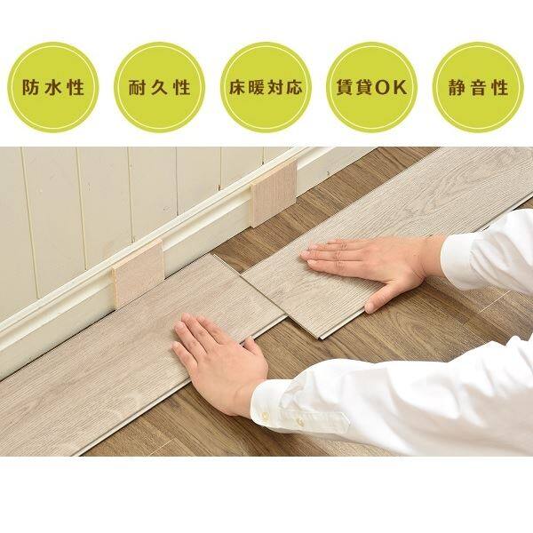 プレイリーホームズ ファン・オクロック fun o'clock (9枚/1647㎡)/ケース オーク柄/ホワイト PHFL1036 