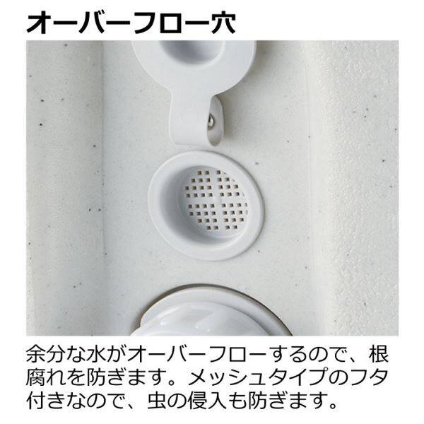 リッチェル タウンプランターWS 丸60型 プレーン ダークグレー 