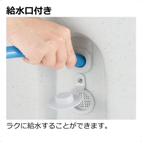 リッチェル タウンプランターWS 丸90型 プレーン サンドグレー 