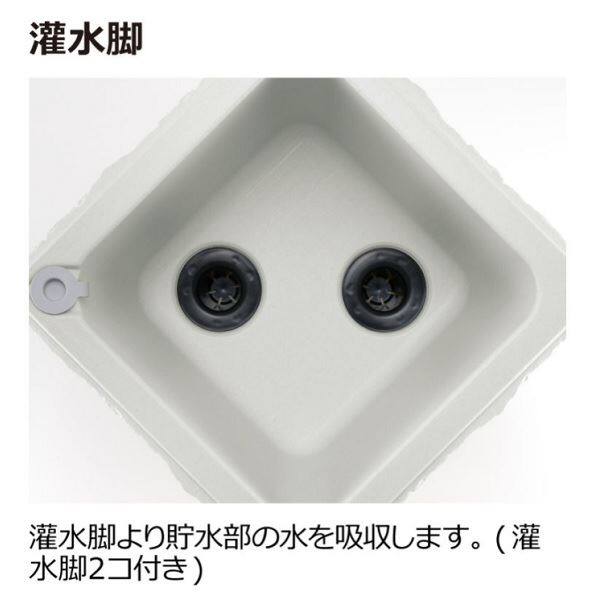 リッチェル タウンプランターWS 角45型 石はだ 