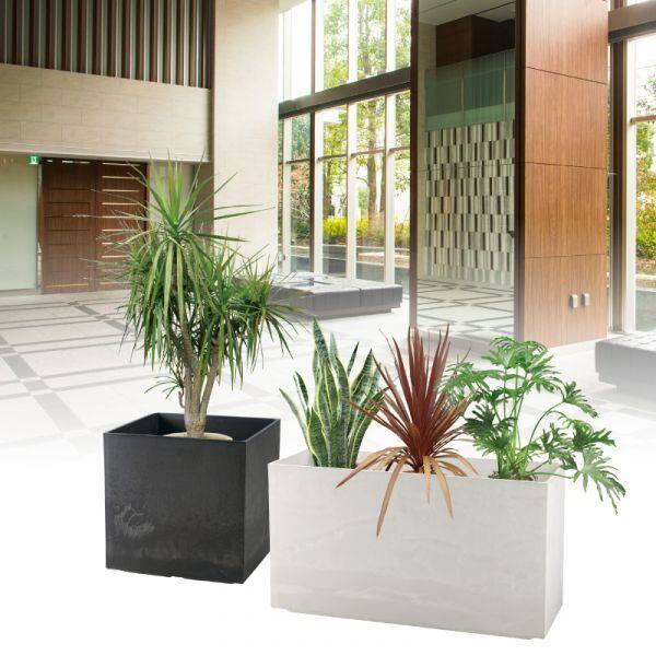 リッチェル ラヴィーレ ポットカバー キューブ55型 ダークグレー 