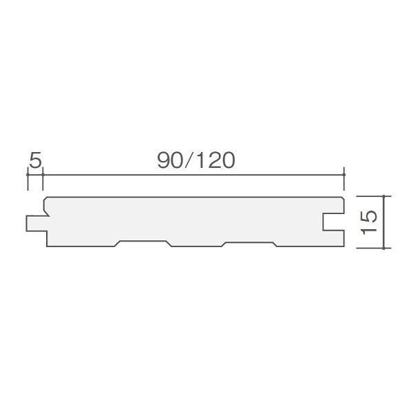 天然木部材 エコプレーゼ カバ デラックスグレード LIVOSオイル塗装 幅90mm ユニタイプ 10枚(1.638m2)/ケース ※受注生産 PHFL0053 ライトグレー