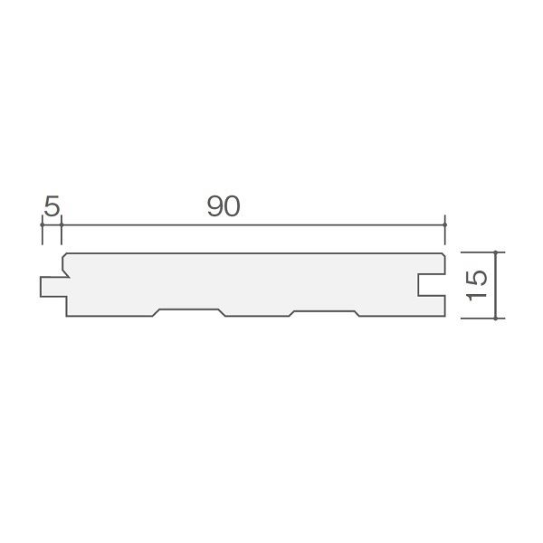 天然木部材 エコプレーゼ カバ キャラクターグレード LIVOSオイル塗装 幅90mm ユニタイプ 10枚(1.638m2)/ケース ※受注生産 PHFL0059 ウォルナット