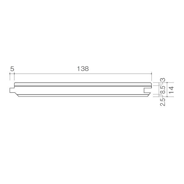 天然木部材 エコプレーゼ オーク三層 ナチュラルグレード LIVOSオイル塗装 幅138mm 床暖房対応 1.505m2/ケース ※受注生産 PHFL0192 ウォルナット