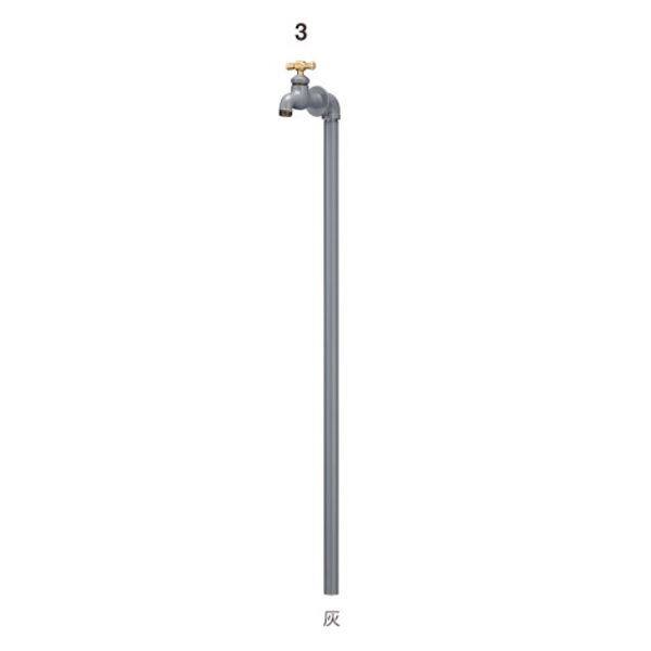 ミズタニバルブ工業 Piprop パイプロップ シングルセット(水栓１口付) MP-1Pi-GR 『水栓柱・立水栓 屋外用』 