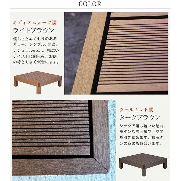 【欠品中 次回10月上旬～下旬入荷予定】Sスタイル ecofeel(エコフィール) 1台 ライトブラウン PWDE-1P-LBR 『人工木ウッドデッキ』 