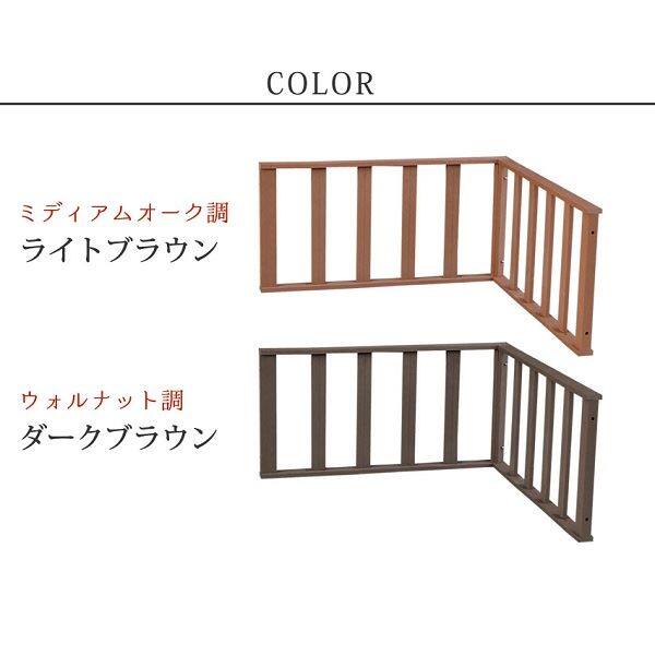 Sスタイル ecofeel(エコフィール) コーナーフェンス ダークブラウン PWDE-CN-DBR 『人工木ウッドデッキ』 